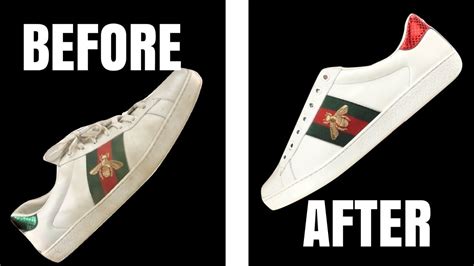 how to clean white gucci sneakers|how to clean gucci ace.